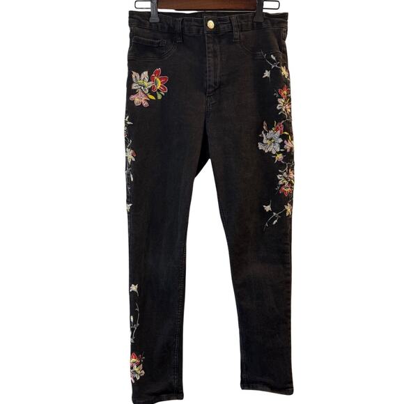 BDG Urban Outfitters Women’s Embroidered Twig Skinny Ankle Jeans Size 30 - Picture 1 of 7